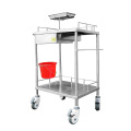 Hospital Surgical Instrument Trolley Stainless Steel Dressing Trolley